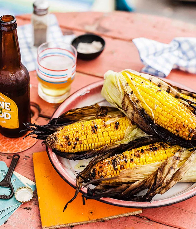 Char-grilled corn