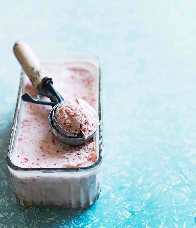Strawberry and watermelon sundae