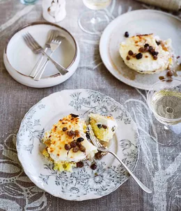 Double-baked Christmas cheesecake