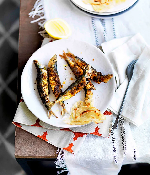 Fried sardines, Tangier-style