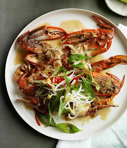 Crab steamed in beer