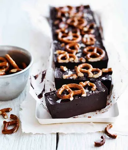 Chocolate and pretzels
