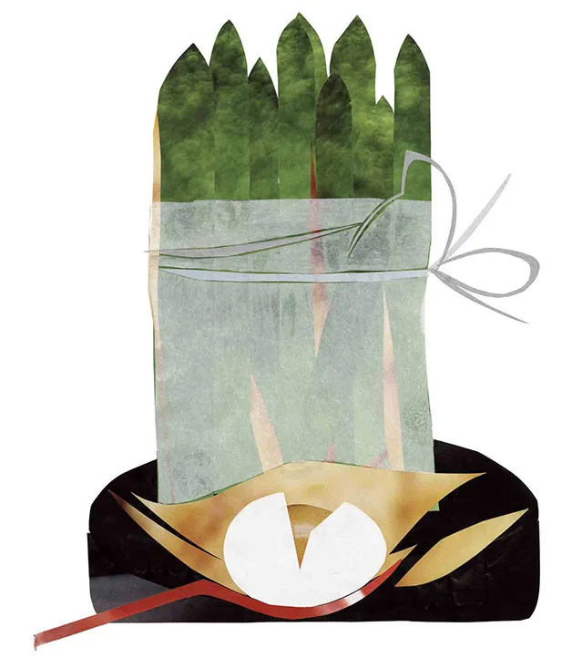 Stand up asparagus
