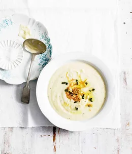 Cauliflower and cheddar soup