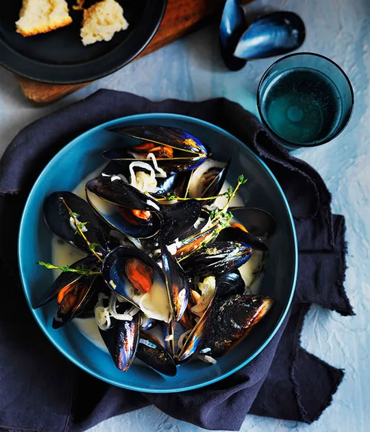 Normandy mussels | Gourmet Traveller