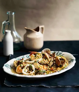Fregola with seafood