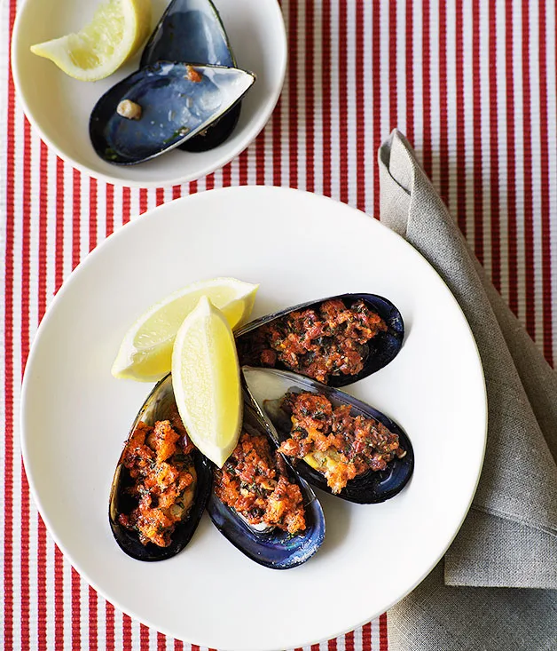 Stuffed mussels