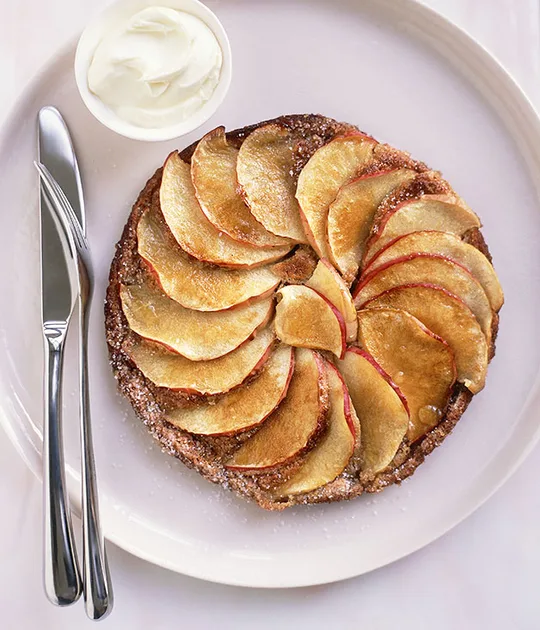 Russian treacle and apple pancakes | Gourmet Traveller