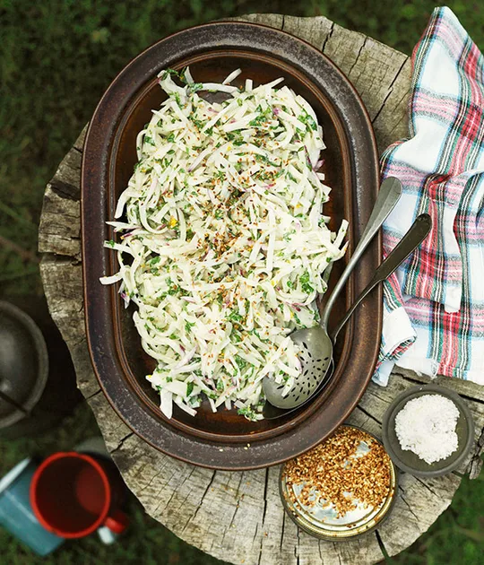 Turnip slaw recipe | Gourmet Traveller recipe