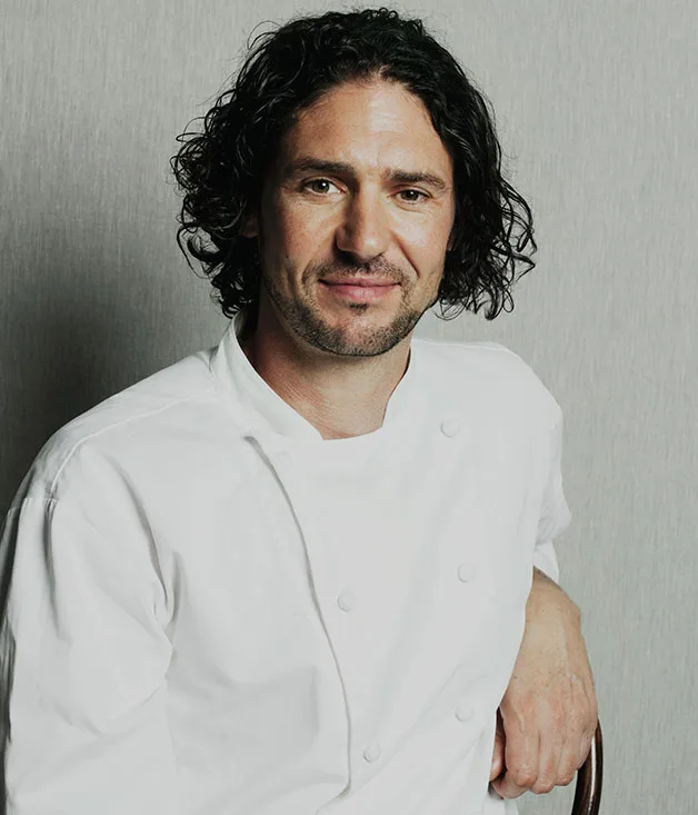 Colin Fassnidge: pig's tails with corn and crab salad recipe