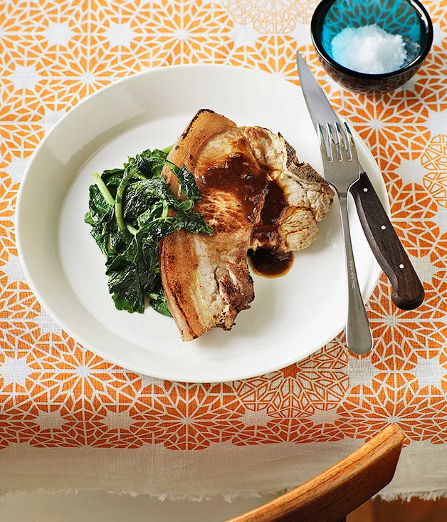 Pork chops with fennel