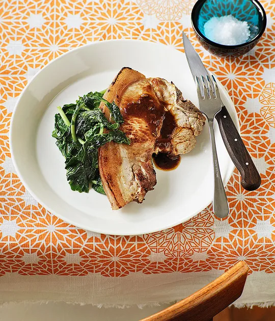 Pork chops with fennel recipe | Gourmet Traveller recipe