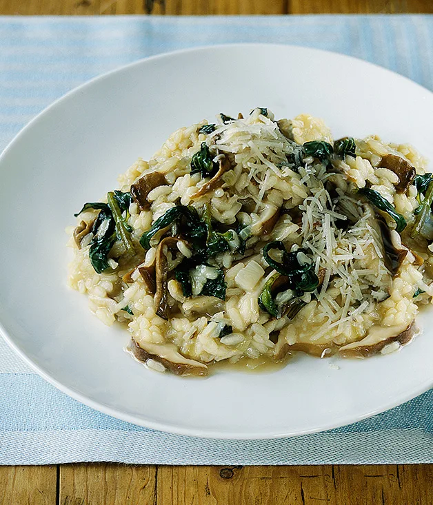 Risotto with nettles and porcini