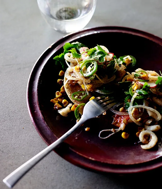 Cuttlefish tostada