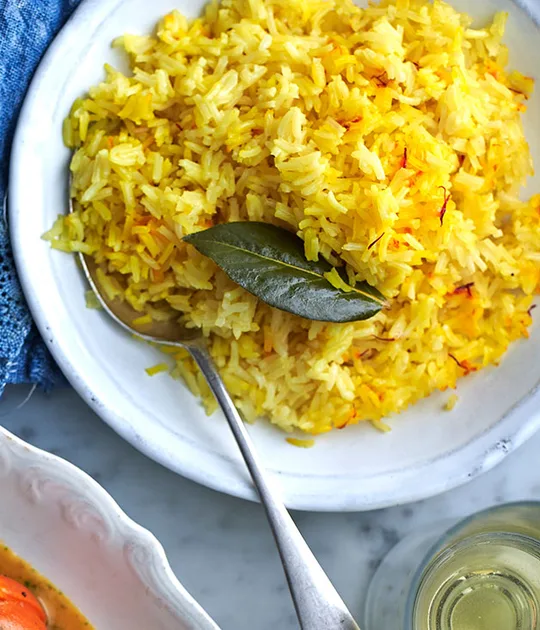 Saffron pilaf - Damien Pignolet recipe | Gourmet Traveller