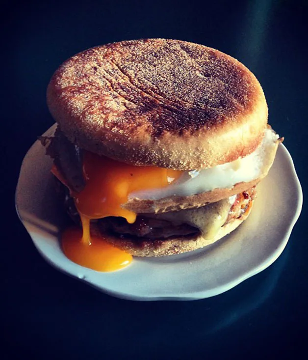 Dan Pepperell's breakfast muffin