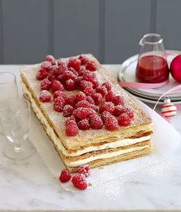 Raspberry millefeuille