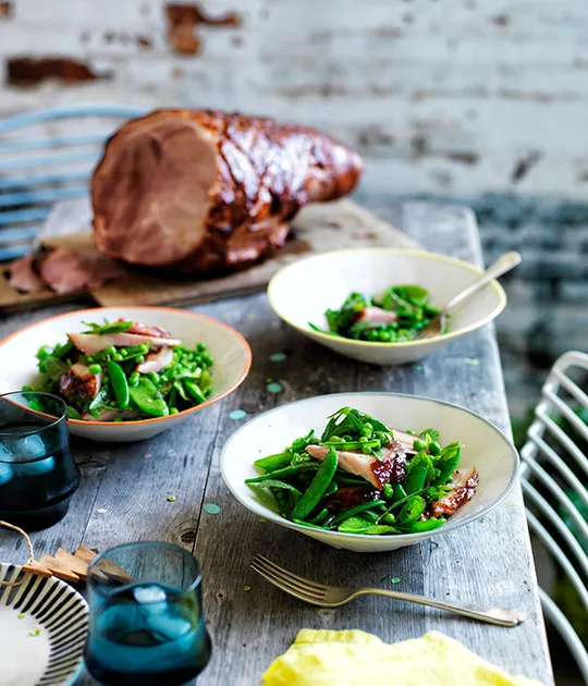 Pea and ham salad recipe | Salad recipe | Gourmet Traveller