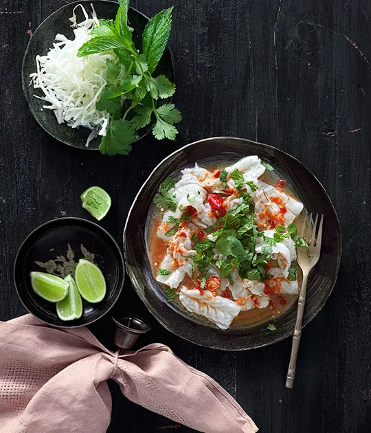Spicy prawn salad recipe | Prawns recipe | Gourmet Traveller
