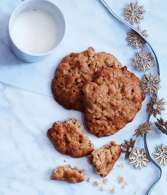 Spiced Ginger Oat Biscuits Recipe for Dunking