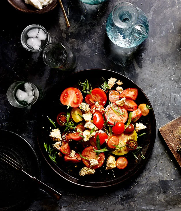 Tomato, shanklish and tarragon