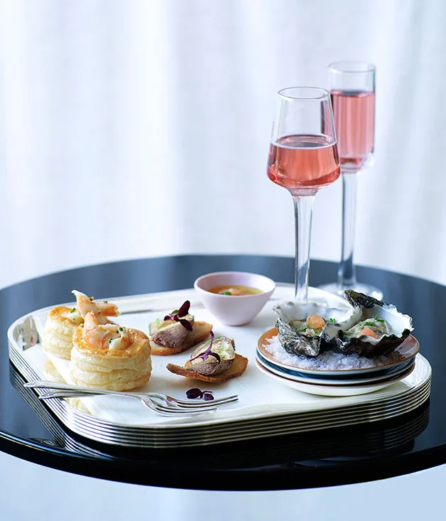 Prawn and chive vol-au-vents
