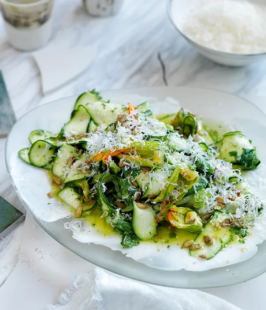 Summer Zucchini Salad With Mint and Lemon Dressing