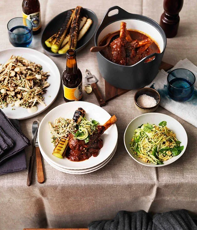 Braised lamb shanks - braising recipes