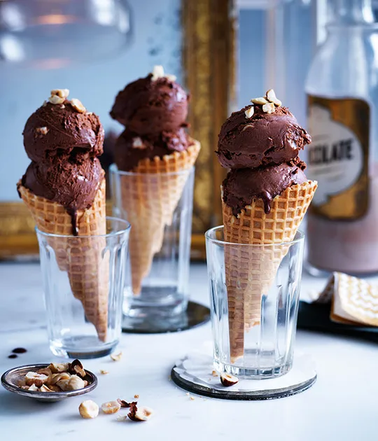 Chocolate-torrone semifreddo recipe | Gourmet Traveller