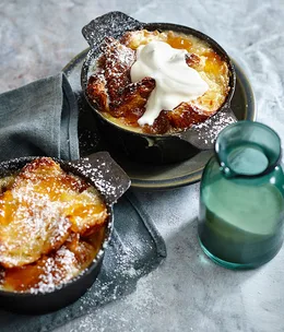 Marmalade croissant puddings
