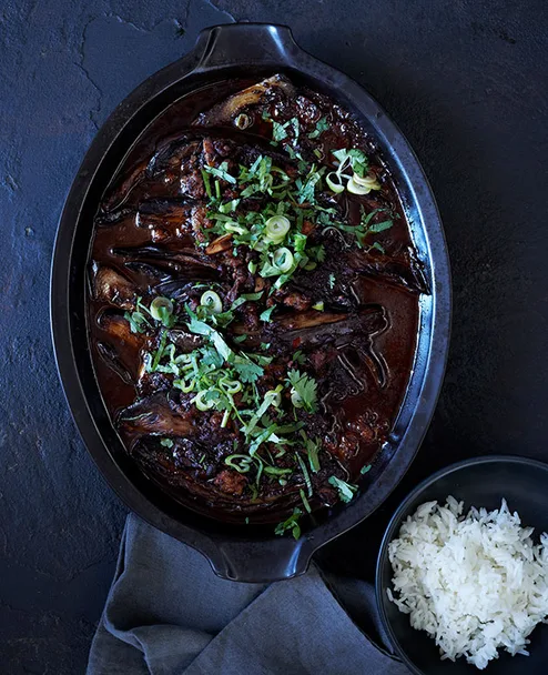 Sichuan braised eggplant