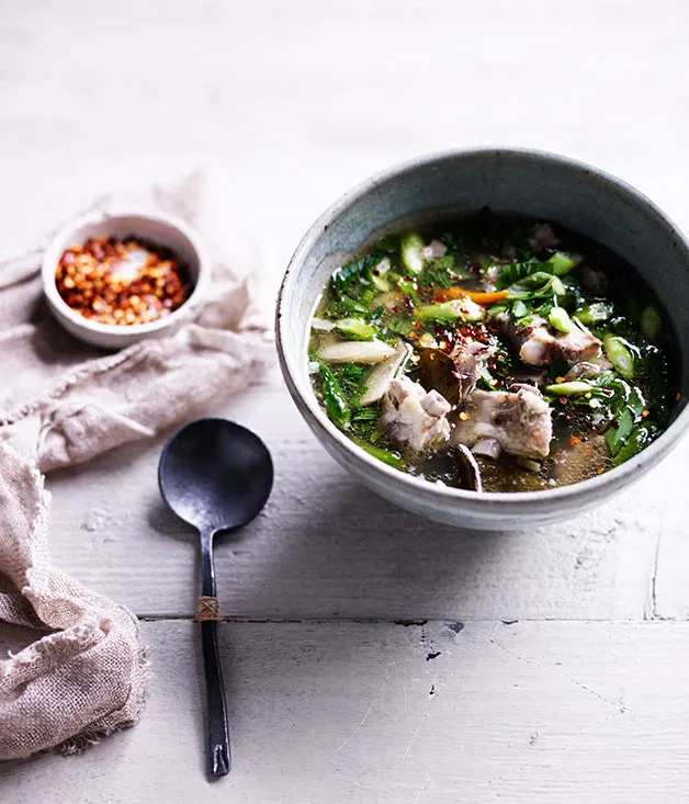 Hot and sour pork rib soup and other warming winter recipes