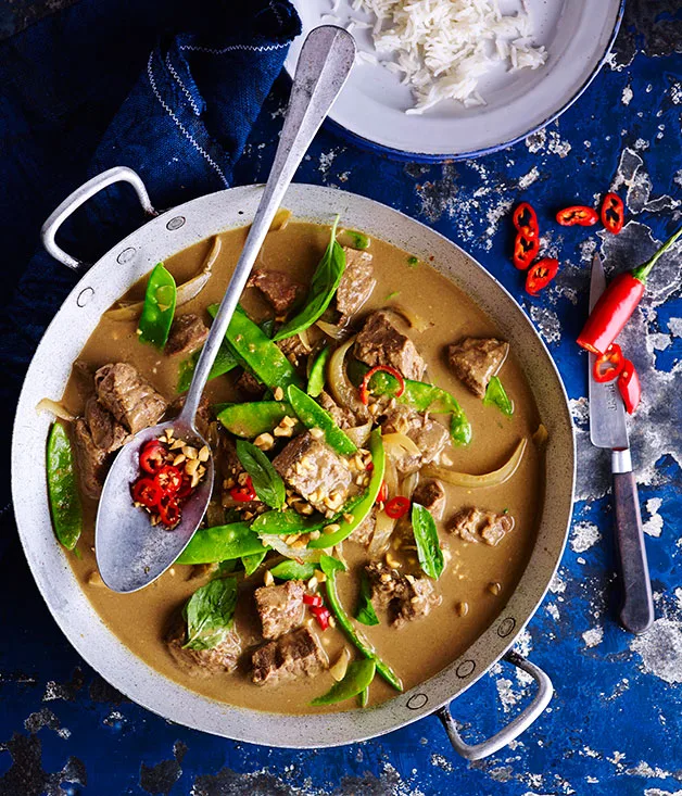 Coconut curried beef