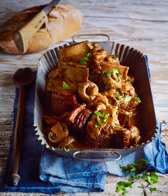 Beef-rib Bourguignon recipe | Gourmet Traveller
