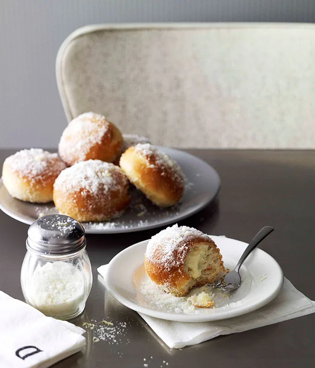 Baked lemon ricotta doughnuts