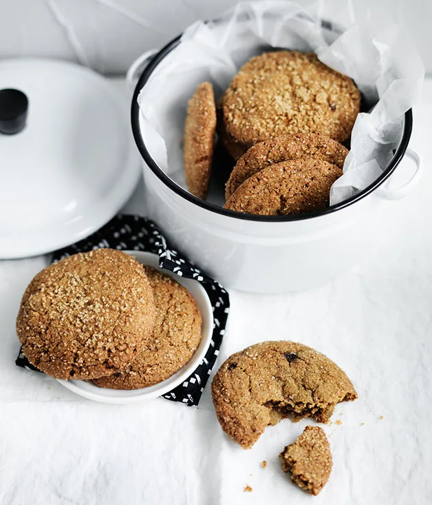 Chewy triple-ginger cookies