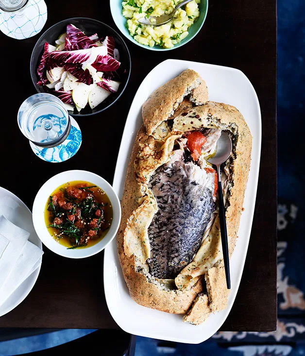 Barramundi en croûte