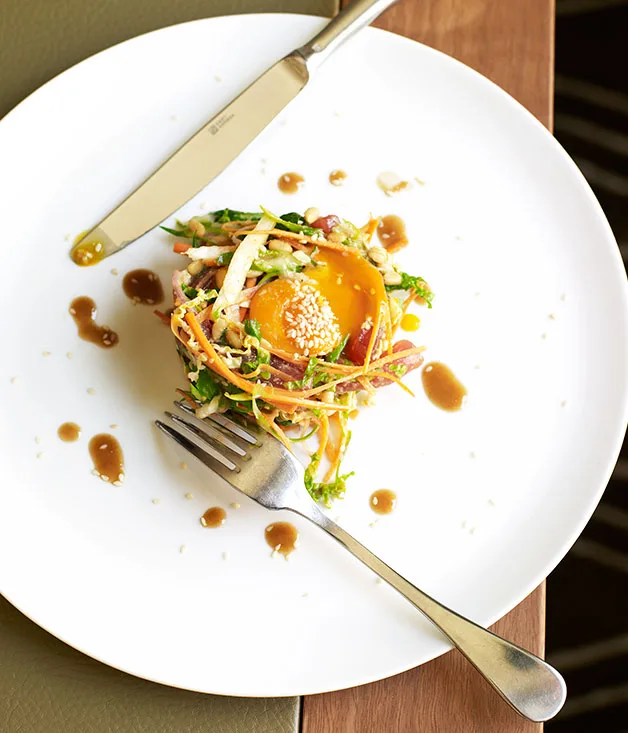 Korean-style tuna tartare