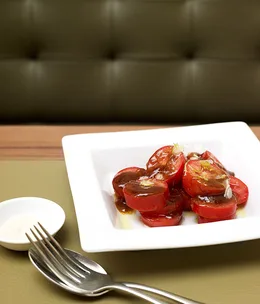 Tomato salad with tamarind dressing