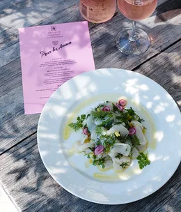 Scallop tartare, dill, chervil and confit lemon