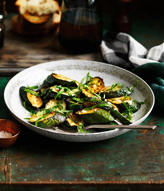 Marinated fried zucchini