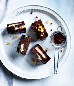 Chocolate-orange truffle slice