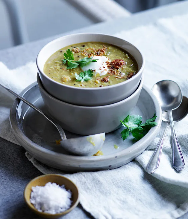Curried split-pea soup