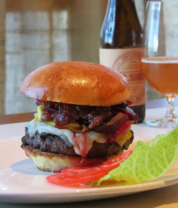 Burger menu at Rockpool Bar & Grill, Perth