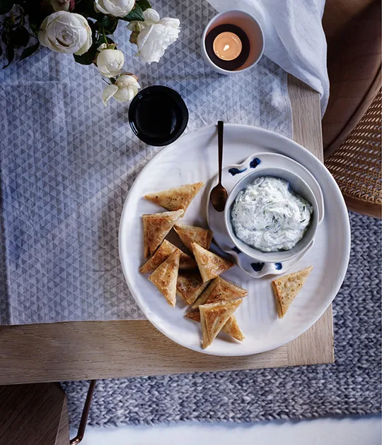 Prawn briouats recipe | Gourmet Traveller
