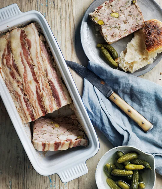 Pork and veal terrine recipe | Gourmet Traveller