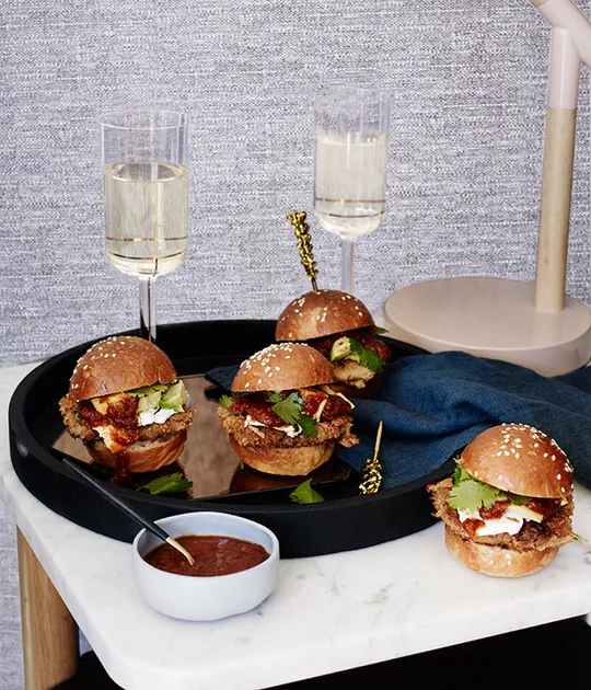 Veal Schnitzel Rolls with Chipotle Sauce Recipe