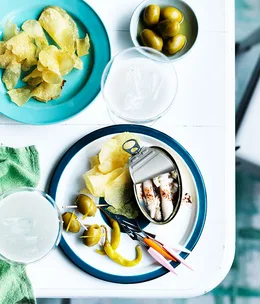 Razor clams with Lillet Blanc and Tio Pepe