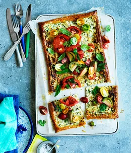Tomato and ricotta tart