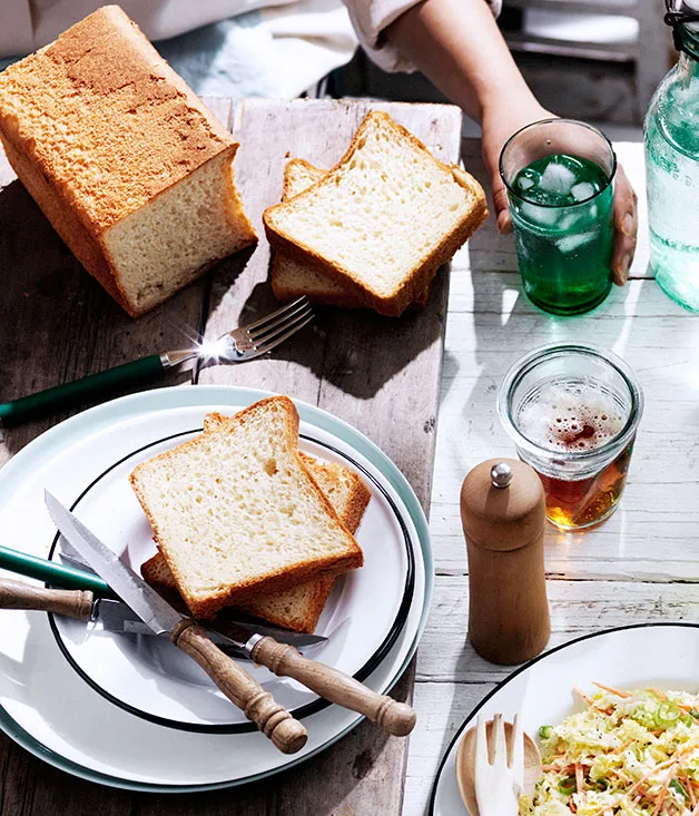 Homemade white bread